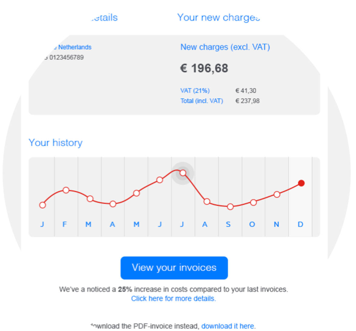 Email Invoice Overview Notification